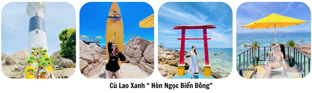 đảo kỳ co – cù lao xanh – lặn ngắm san hô  eo gió – ghềnh ráng – tiên sa – làng phong quy hòa